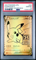 2021 POKEMON JAPANESE 25TH ANNIVERSARY PROMO #001 FA/PIKACHU V PSA 10
